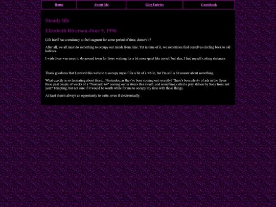 Entries/life screenshot