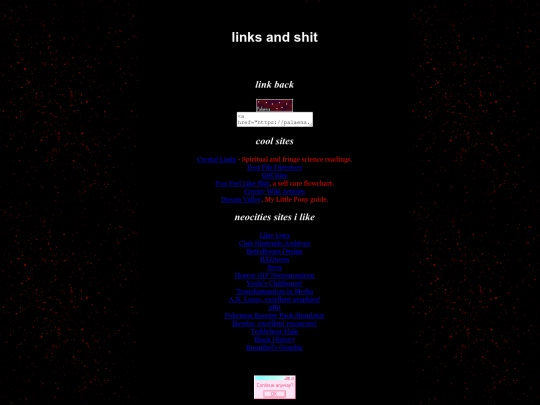 links screenshot
