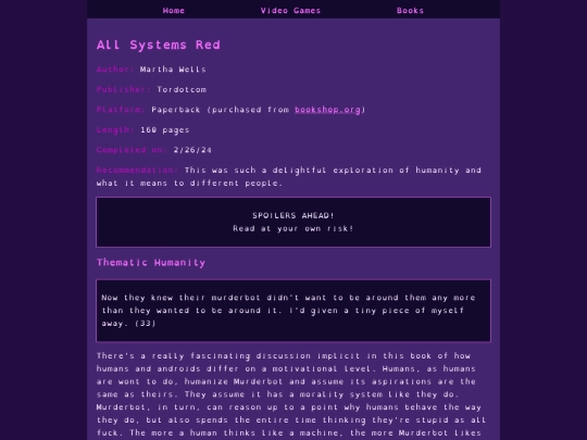 bookreviews/allsystemsred screenshot
