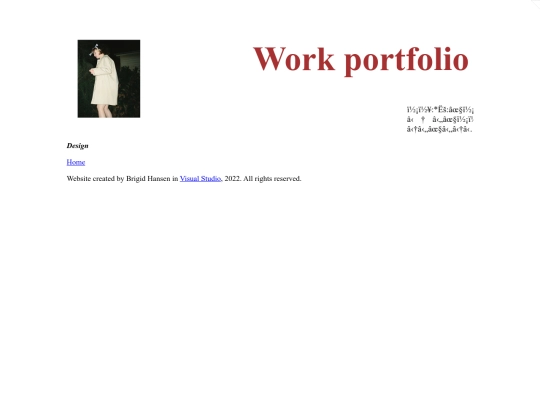 portfolio/design screenshot