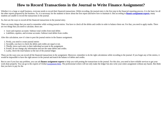 finance-assignment-expert screenshot