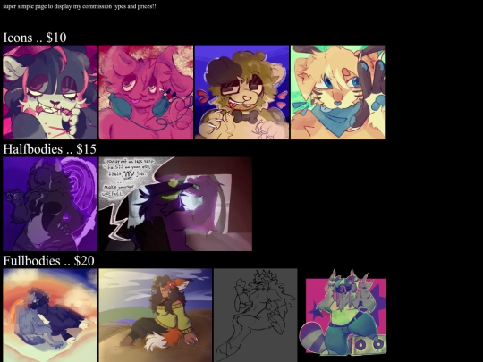 commissions screenshot
