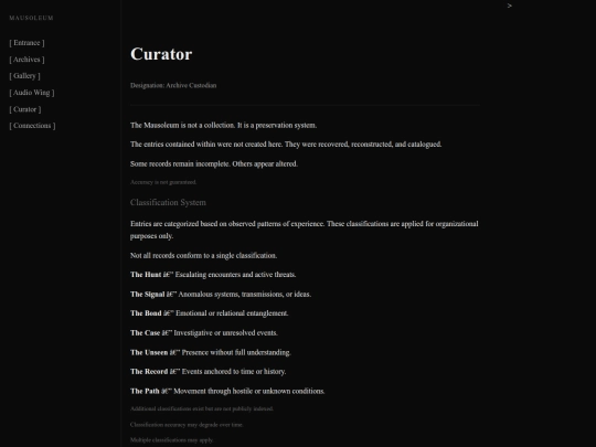 Curator screenshot
