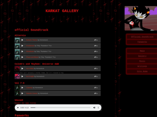 karkat/music screenshot