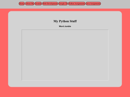 python/pythonJumble screenshot