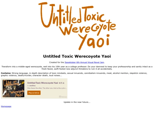 GamePages/UntitledToxicWerecoyoteYaoi screenshot