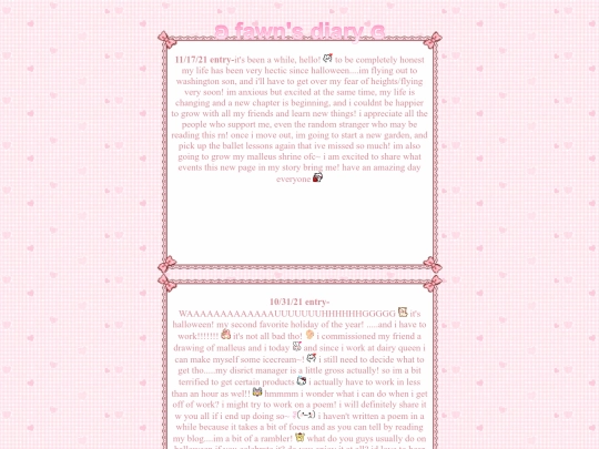 diary screenshot