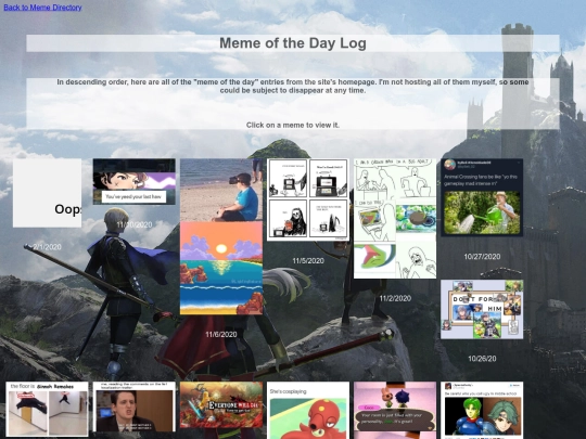 blog/pastmemes screenshot