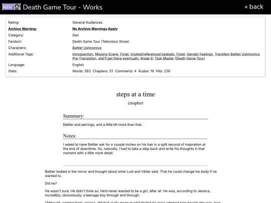 deathgametour/ao3/oneshot/stepsatatime screenshot