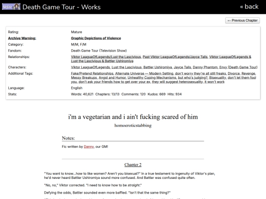 deathgametour/ao3/vegetarian/2 screenshot