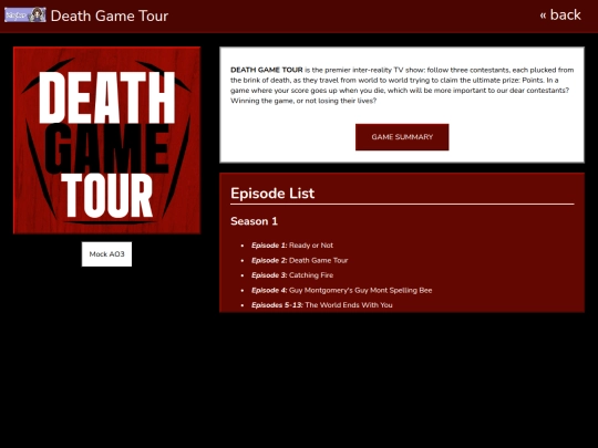 deathgametour screenshot