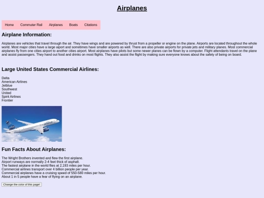 airplanes screenshot