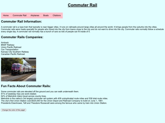 commuterrail screenshot