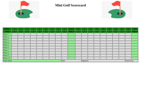 mini-golf-scorecard screenshot