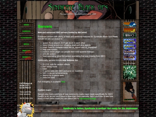 servers screenshot