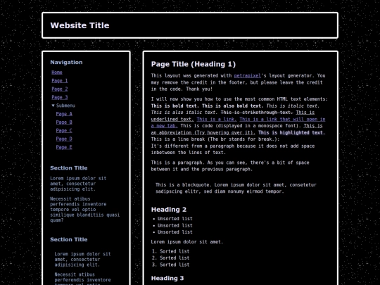 index screenshot