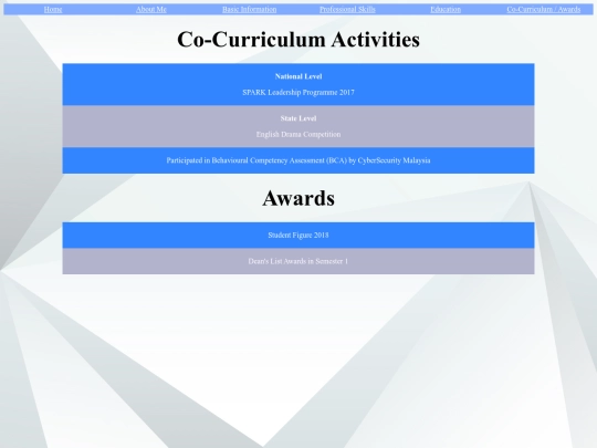 co-curriculum screenshot