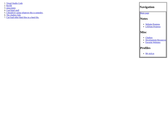 information/resources screenshot