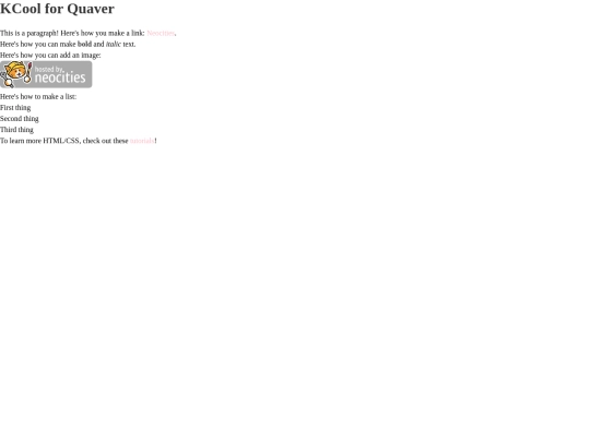 quaver/kcool screenshot