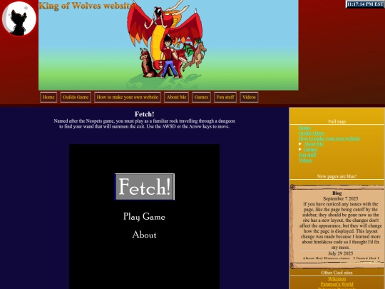 kow/pages/games/Fetch screenshot