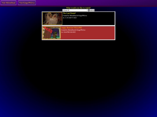 videos screenshot