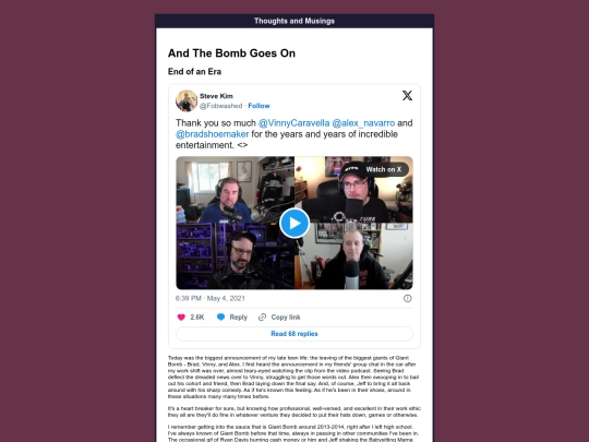 thoughtsandmusings/andthebombgoeson screenshot
