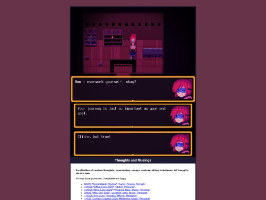 thoughtsandmusings/main screenshot