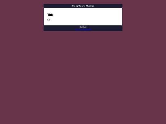 thoughtsandmusings/template screenshot