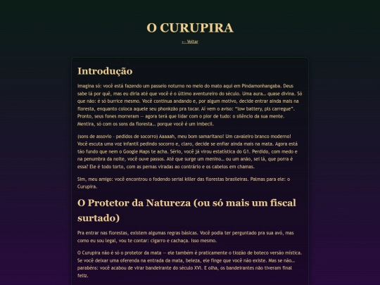 folclore/curupira screenshot