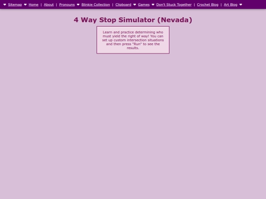 games/fourwaystop screenshot