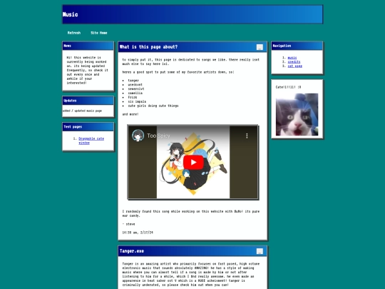 musicpage screenshot