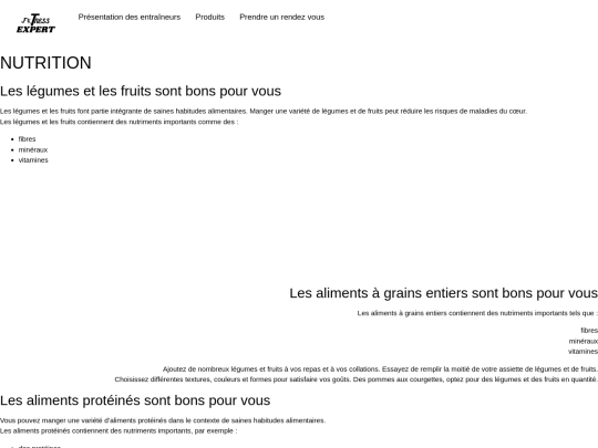 nutrision screenshot