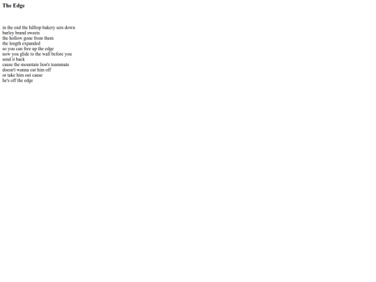 poems/theedge screenshot