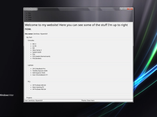 index screenshot