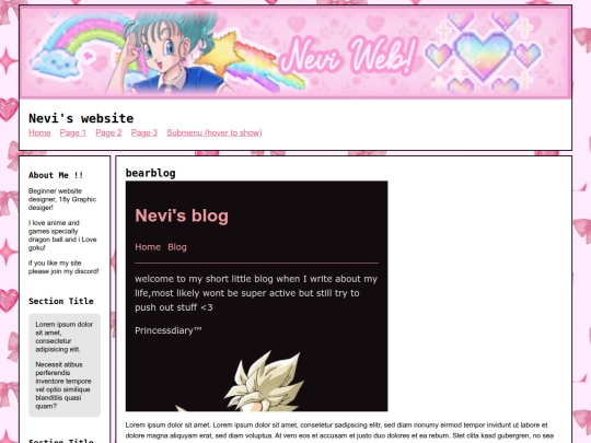 blog screenshot