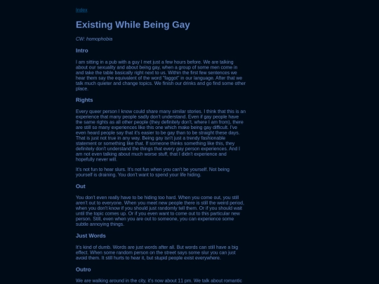 blog/gayxisting screenshot