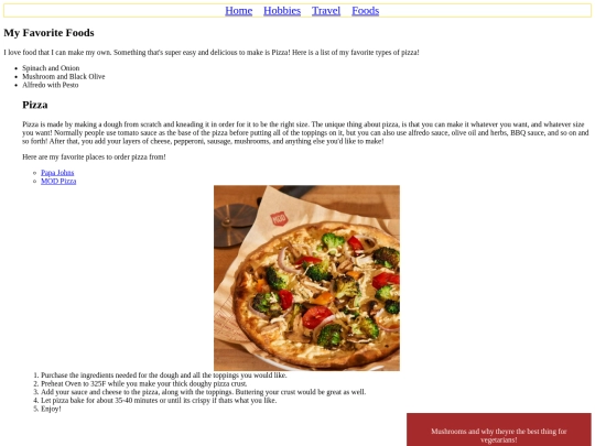 foods screenshot
