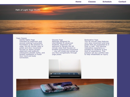 yoga/classes screenshot