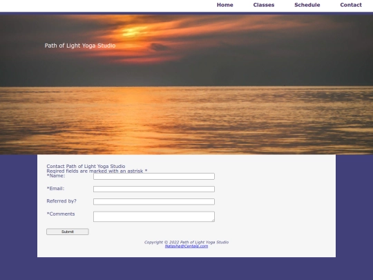 yoga/contact screenshot