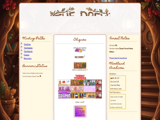 burrow/cliques screenshot