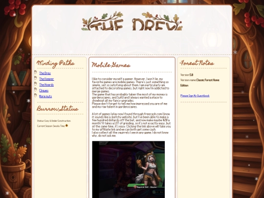 burrow/games screenshot