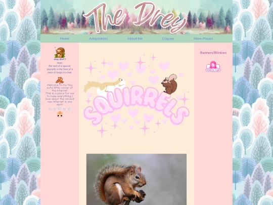 info/squirrels screenshot