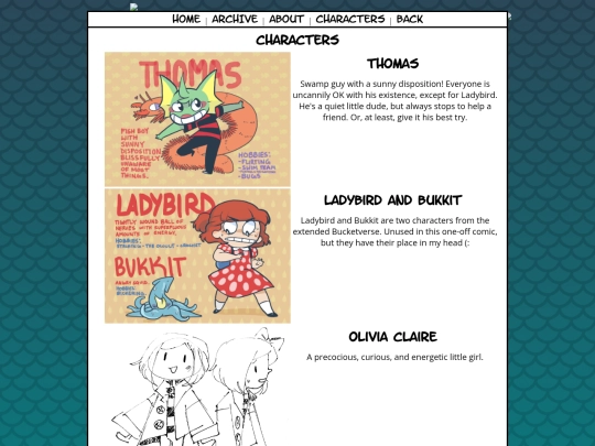comics/thomas/characters screenshot