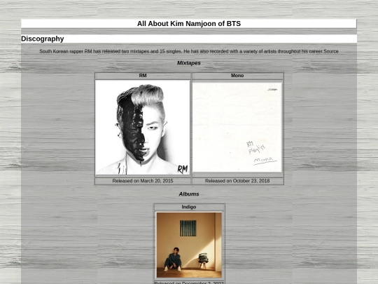 discography screenshot