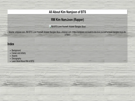 index screenshot