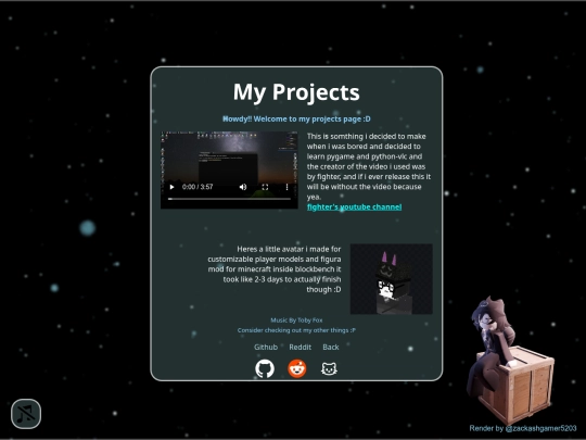 Projects screenshot