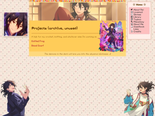projects screenshot