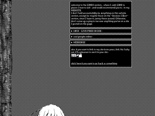 links screenshot