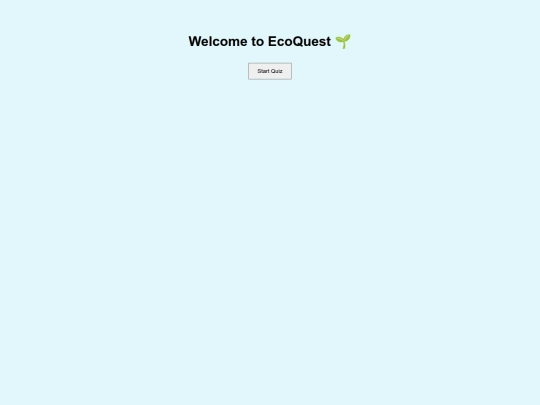 Project EcoQuest/quiz screenshot