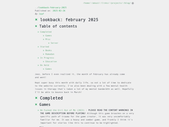 blog/lookback-february-2025 screenshot
